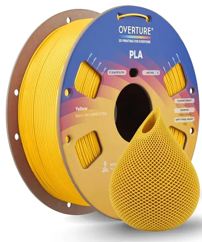Vista 45 de OVERTURE - Filamento PLA 1/16 pulgadas, insumos para impresora 3D, carrete de cartón de 2.2 libras, precisión dimensional 99% +/- 0.001 pulgadas