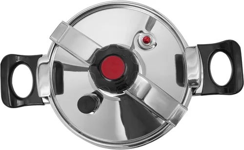 Vista 5 de Olla a presión de acero inoxidable olla a presión de gran capacidad de 60 Kpa a prueba de explosiones con válvula limitadora de presión para cocina