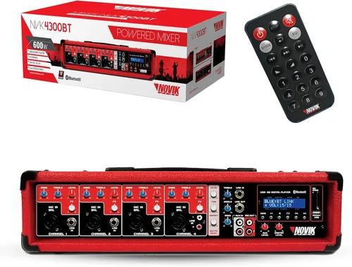 NOVIK NEO MEZCLADOR NVK 4300-BT | Mezclador alimentado por 4 canales