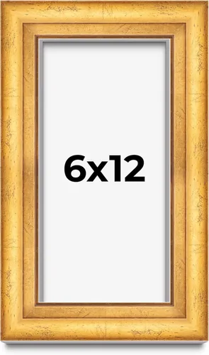 Vista 104 de Caja de sombra de 5 x 5 pulgadas, marco de exhibición biselado de hoja dorada Madera maciza 1.75 pulgadas de profundidad 1.75 pulgadas