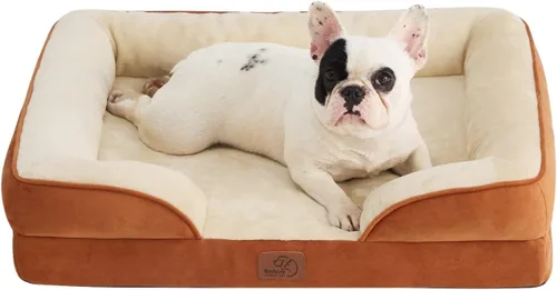 Vista 48 de Bedsure - Cama ortopédica para perros de tamaño grande - Cama impermeable para perros grandes y gatos, sofá de confort para perros con funda