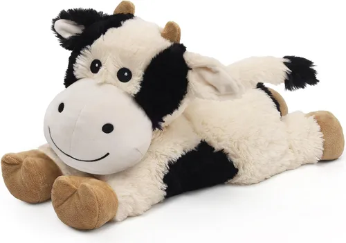 Vista 14 de Highland Cow - Animales de peluche para microondas, almohadilla térmica para calambres, alivio del dolor y estrés, calentable y refrigerable