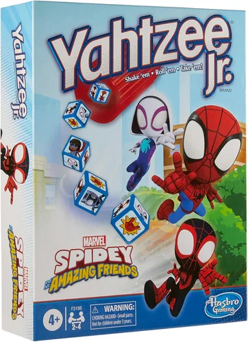 Vista 10 de Hasbro Gaming Spidey and His Amazing Friends Yahtzee Jr.Marvel Edition Board Game for Kids, Ages 4 and Up (Amazon Exclusive)