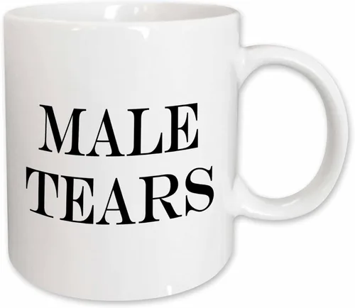 Vista 9 de 3dRose Male Tears - Taza de dos tonos, 1 unidad (paquete de 1), color negro