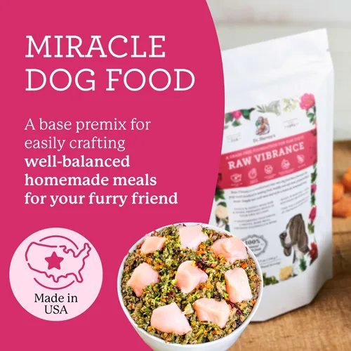 Vista 2 de Dr. Harvey's Raw Vibrance Sin Granos Base Deshidratada para Dieta de Comida Cruda para Perros (Tamaño de Prueba 5.5 Oz)