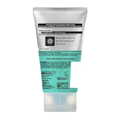 Vista 2 de L'Oreal Paris MEN EXPERT - Exfoliante facial Hydra Energetic Deep Exfoliating Face Wash para hombres, 3.4 fl oz