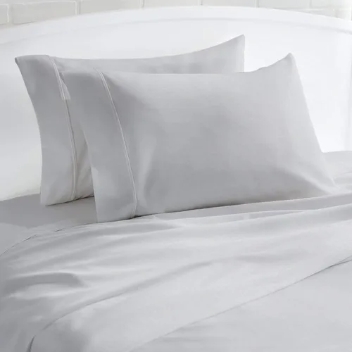 Vista 53 de 100% Cotton Pillow Covers for Queen/Standard Size Pillows - Set of 2 Sateen Pillowcases - Egyptian Cotton Pillow Cases with Long Staple Cotton for