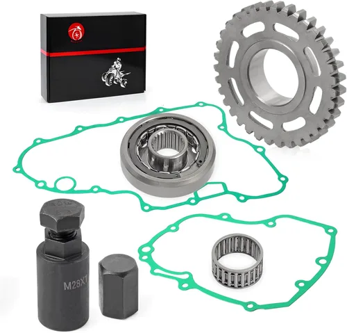 Vista 4 de Extractor de volante y embrague de arranque Kit de engranajes de rodamiento unidireccional y junta para Honda TRX450ER TRX 450ER 2006-2009 2011-2014