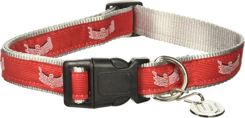 Vista 7 de Collar de perro de NCAA. PREMIUM cuello ajustable Collar de perros – Fútbol/Baloncesto para perros & gatos. Durable Collar de mascota de deportes