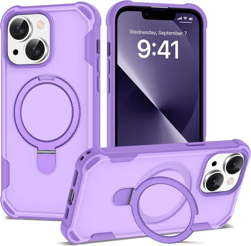 Vista 57 de Funda compatible con iPhone 11 de 6.1 pulgadas con soporte de anillo magnético [protección militar contra caídas] [compatible con MagSafe] Funda a