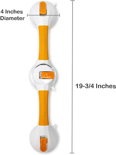 Vista 4 de McKesson Barra de agarre giratoria de plástico para baño, 9.75 pulgadas de largo, 1 unidad