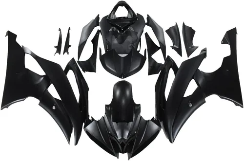 Carenado negro mate para Yamaha 2008-2016 YZF R6 inyección ABS plásticos posventa carrocería marco YZF-R6 2009 2010 2011 2012 2013 2014 2015 US
