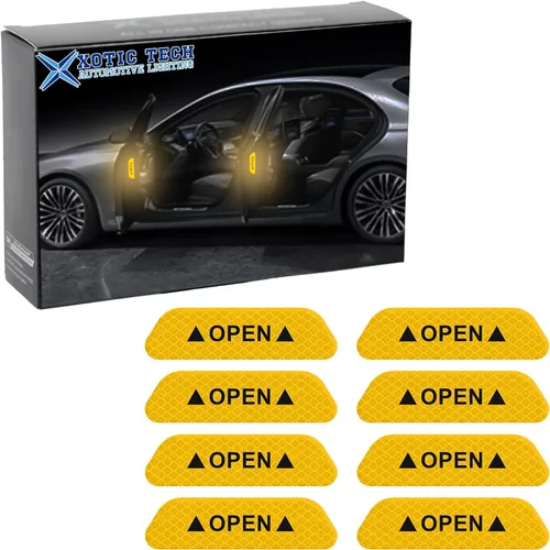 Vista 14 de x xotic tech Pegatinas reflectantes para manija de puerta de automóvil, protección contra arañazos, patrón de fibra de carbono con tira