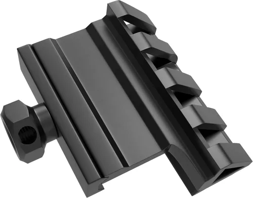 Vista 6 de 45 grados Offset Mount 4 ranuras Picatinny Weaver Rail Mounts para linterna láser mira óptica (MT45)