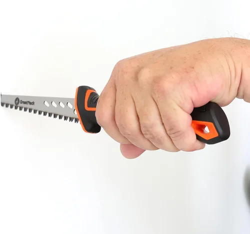 Vista 7 de GreatNeck 74026 Sierra Jab de Raspado, Cortador de Paneles de Yeso, Mango Ergonómico, 8 TPI