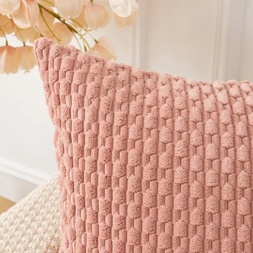 Vista 226 de Kevin Textile - Juego de 2 fundas de almohada decorativas de pana suave, estilo bohemio, a rayas, decoración del hogar para sofá, cama, sofá y sala