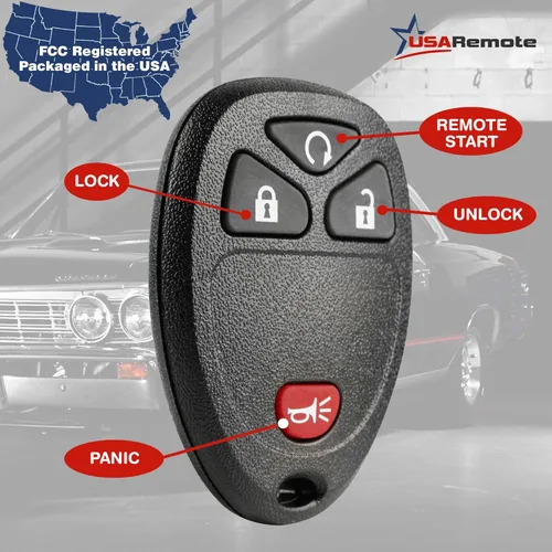 Vista 3 de Llavero de entrada sin llave se adapta a Chevy Silverado Traverse Equinox Avalanche / GMC Sierra / Pontiac Torrent / Saturn Outlook Vue 2007 2008
