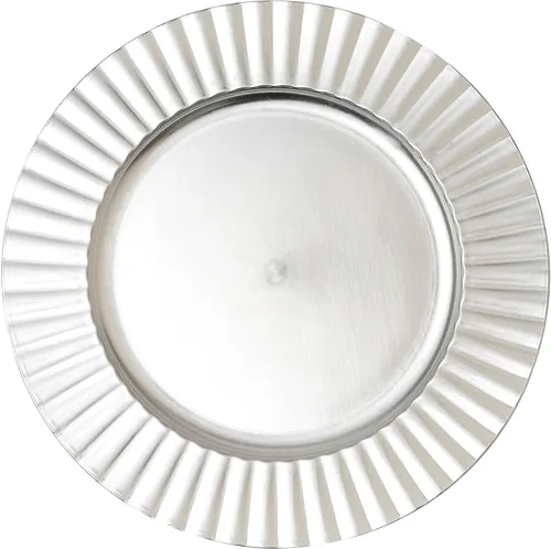 Vista 17 de Simply Elegant Placa de carga de plástico grabada a rayas, placa de servicio para fiestas, cenas, bodas, quinceañeras y eventos, 13 pulgadas