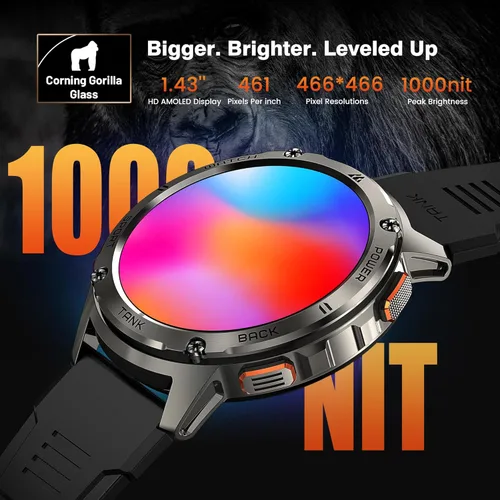 Vista 3 de KOSPET Reloj inteligente para hombre, batería extra larga de 60 días, resistente al agua hasta 164.0 ft para nadar, resistente reloj inteligente