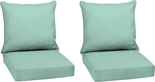Vista 28 de Arden Outdoor Deep Seat Cushion Set, 24x24, Aqua