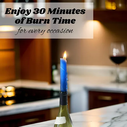 Vista 2 de Candlestock Hippie Drippy - Velas de goteo – Paquete de 11 velas cónicas de goteo – Velas de fusión de botella de vino (1 de cada color)