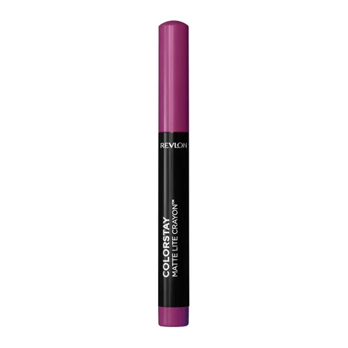 Vista 18 de REVLON ColorStay Matte Lite Crayon Labial con Sacapuntas Integrado, a Prueba de Manchas, Resistente al Agua y Sin Secado, 001 Tread Lightly, 0.049