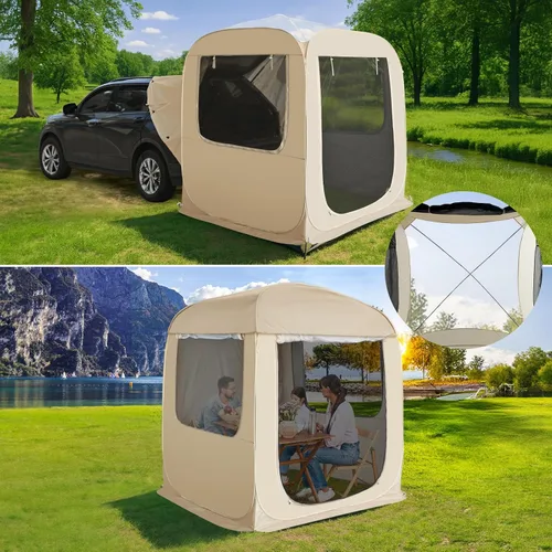 Vista 14 de Alvantor® SUV Tailgate Tent, Instant Pop Up Car Tent Creates Extra Living Space, UV Protection, Quick Setup in Seconds for Family, Road Trips