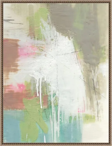 Vista 12 de Amanti Art Framed Canvas Wall Art 24x18 Retro Splash I by Jennifer Goldberger, Framed Wall Art Canvas, Abstract Artwork, Traditional Decor, Medium