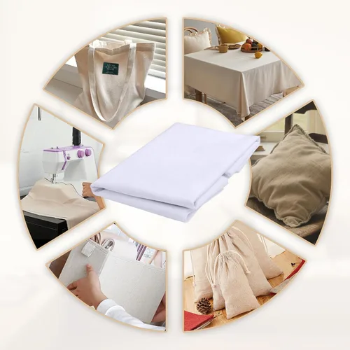 Vista 6 de The Yard - Tela de muselina 100 % algodón, 60 pulgadas x 1 yarda, tela de lino de muselina blanqueada, telas drapeadas adecuadas para coser