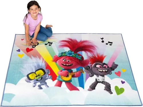 Vista 14 de Franco Alfombra antideslizante para habitación de niños, 69 x 52 pulgadas, Batman