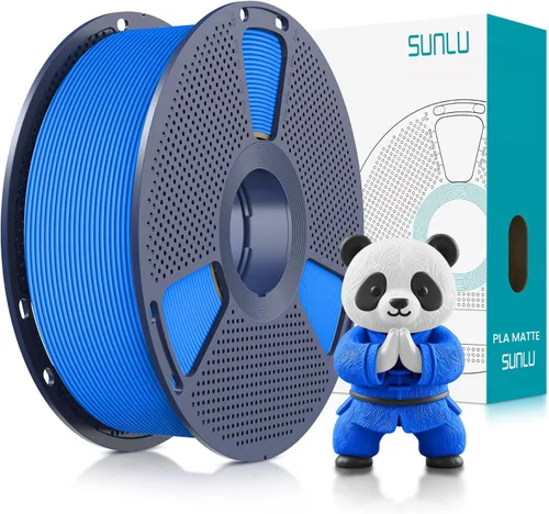 Vista 31 de SUNLU - Filamento PLA para impresora 3D, 0.07 pulg, perfectamente enrollado con acabado mate, impresión 99% FDM, carrete de 2.2 lb, 1082 pies, negro