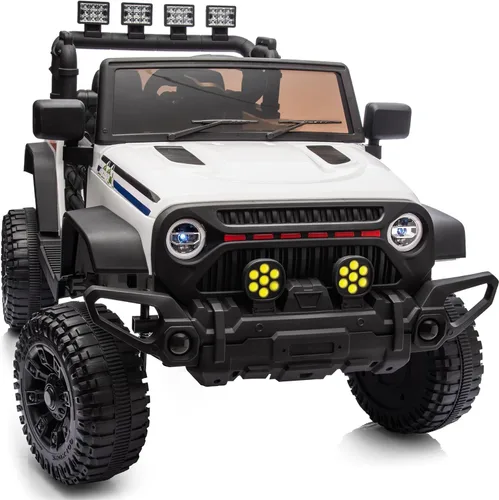 Vista 20 de Auto de juguete de 24 V, vehículo eléctrico para niños de 24 voltios con control remoto, 3 velocidades, color negro