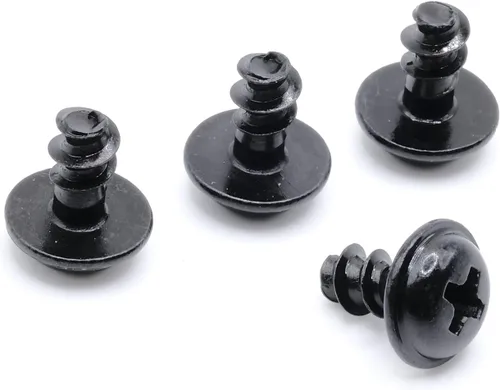 Tornillos de repuesto ReplacementScrews para placa trasera compatibles con BMW - M5 x 8mm - Acero inoxidable - Óxido negro - Rosca gruesa (Paquete