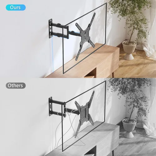 Vista 8 de MOUNTUP TV Wall Mounts for Most 26-60 Inches TVs, Full Motion TV Bracket with Swivel and Extension, Articulating Arms, Tilt, Leveling, Single Stud