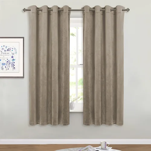 Vista 20 de StangH Cortinas de Terciopelo de 96 Pulgadas - Cortinas Opacas para Sala de Estar de Servicio Pesado con Ojales en la Parte Superior, Paneles