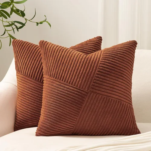 Vista 18 de Topfinel Juego de 2 fundas de almohada decorativas negras de 16 x 16 pulgadas para sofá, cama, decoración rústica estilo bohemio para el hogar