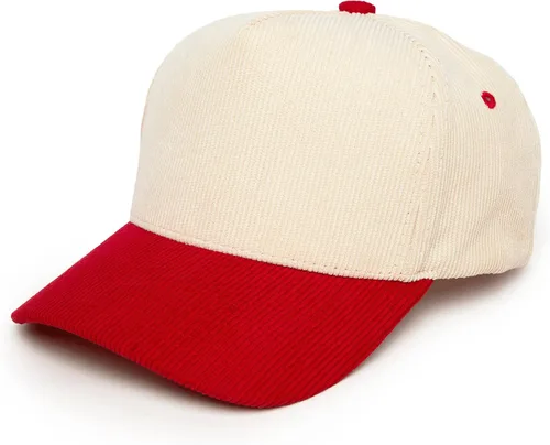 Vista 8 de Funky Junque Blank Corduroy Snapback Hat naranja/beige