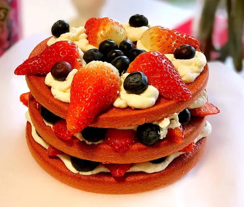 Vista 5 de Webake Juego de moldes para tartas de capas, moldes redondos de 6 pulgadas para hornear arcoíris, molde de silicona para pastel de Whoopie jumbo