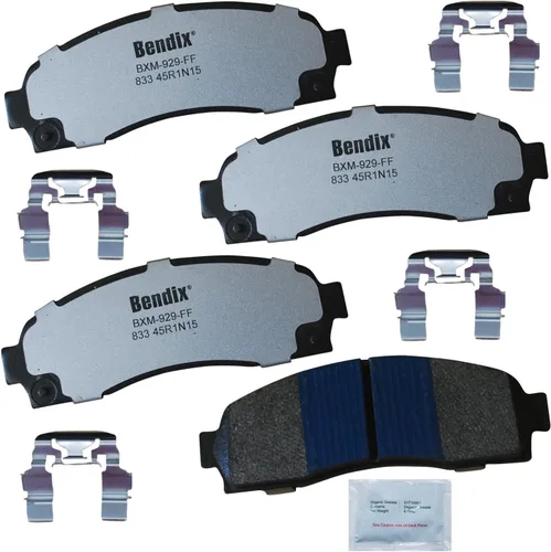 Vista 221 de Pastillas de freno Bendix Fleet Metlok MKD52FM para Apollo, Centurion, Century, Chasis Comercial, Electra, Estate Wagon, GS, 50, 400, 455, LeSabre