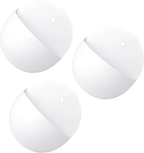 HANABASS 3 piezas de plástico rústico automático o jardín blanco pared al aire libre macetas balcón auto-suculenta colgante florero contenedor