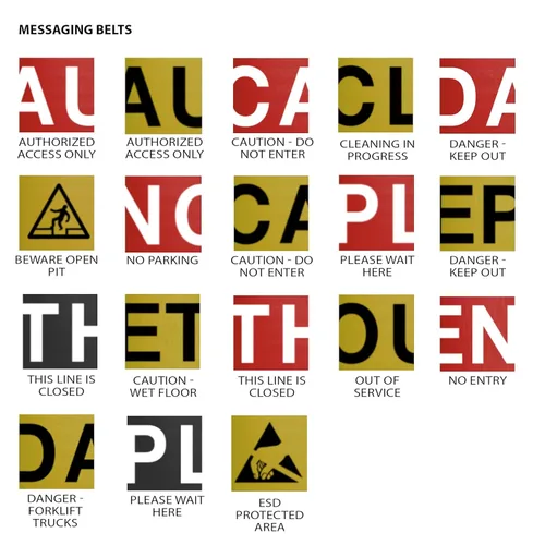 Vista 7 de Barrera retráctil de montaje magnético en pared de la serie CCW de Crowd Control Warehouse - WMB-220 - 15 pies, cinturón diagonal negro y naranja