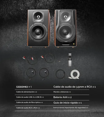 Vista 9 de Edifier Altavoces de audio S3000MKII Hi-Res 2.0, 256W RMS, audio doméstico