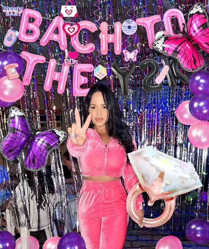 Vista 4 de JeVenis Bach to the Y2K Globos Y2K Bach Party Decoración Retro 70s despedida de soltera