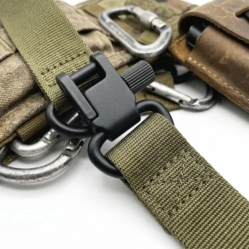 Vista 6 de DDOUT Monturas giratorias de eslinga, clip de sujeción de eslinga de metal resistente con anilla en D