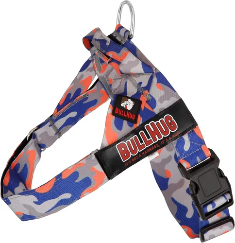 Vista 40 de BULLHUG Arnés ajustable para perro, sin tirones, sin estrangulamiento, para bulldogs ingleses, bulldogs franceses, pugs y razas de pecho ancho
