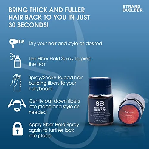 Vista 5 de Fibras capilares para adelgazar el cabello y la pérdida de cabello, fibras naturales de queratina para la construcción del cabello, espesante