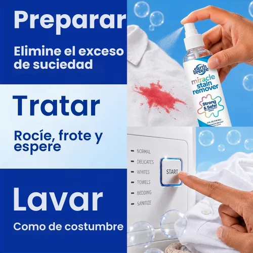 Vista 6 de Earth Breeze Miracle - Spray quitamanchas de 4 onzas líquidas.