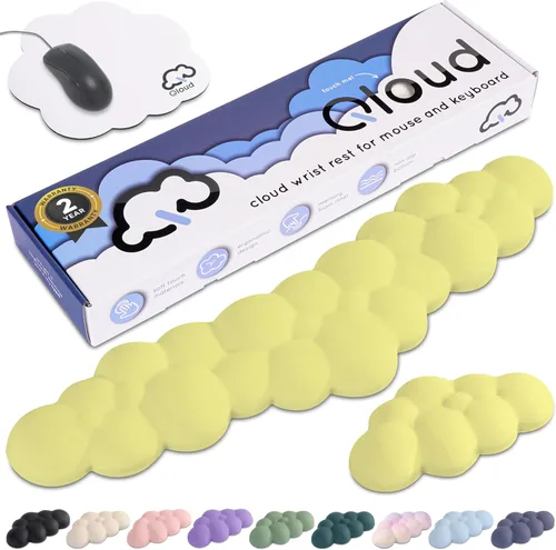 Vista 11 de Create-ables Qloud Cloud Reposamuñecas para Teclado Reposamuñecas para Teclado de Computadora Almohadilla, Reposamuñecas para Teclado Cloud