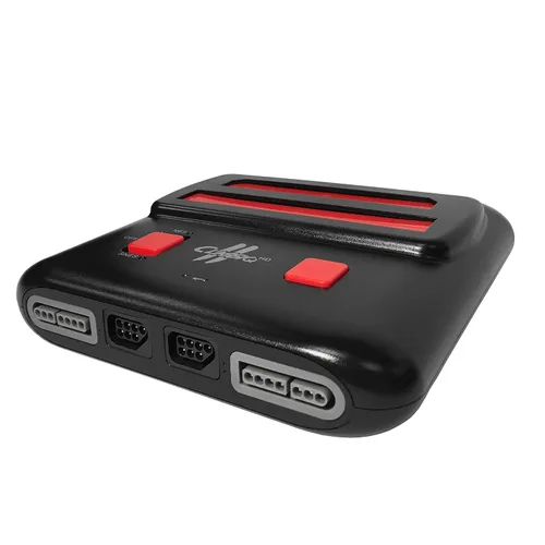 Vista 3 de Old Skool Classiq 2 HD 720p Twin Video Game System BlackRed Compatible with SNESNES Nintendo and Super Nintendo Cartridges