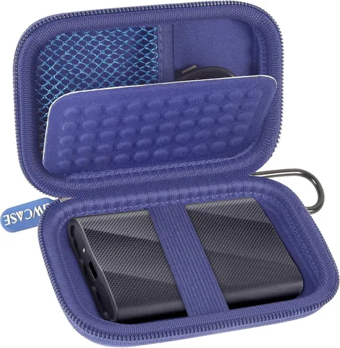 Vista 12 de GWCASE Funda para Samsung T9/T7/T7 Shield SSD, antigolpes, color negro